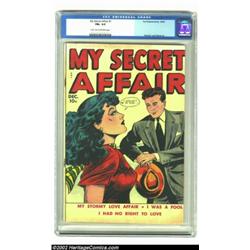 My Secret Affair #1 (Fox, 1949) CGC FN+ 6.5 Light tan to off-white pages. As if these issues weren't