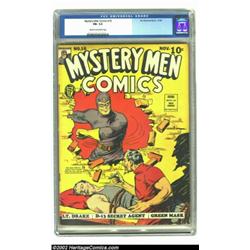 Mystery Men Comics #16 (Fox, 1940) CGC FN- 5.5 Cream to off-white pages. The Blue Beetle makes like.