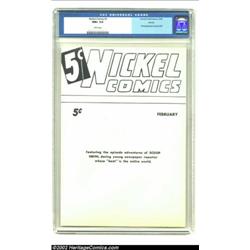 Nickel Comics #1 Ashcan (Fawcett, 1940) CGC NM+ 9.6 White pages. Some three months before the first.