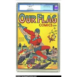 Our Flag Comics #2 Mile High pedigree (Ace, 1941) CGC NM 9.4 Off-white to white pages. As usual, Edg