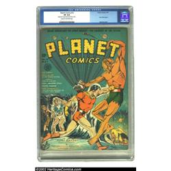 Planet Comics #12 Nicolas Cage collection (Fiction House, 1941) CGC VF 8.0 Cream to off-white pages.