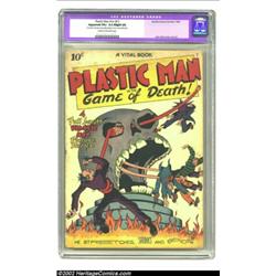 Plastic Man #1 (Quality, 1943) CGC Apparent VG+ 4.5 Slight (A) Cream to off-white pages. Jack Cole g