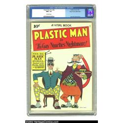 Plastic Man #2 Mile High pedigree (Quality, 1944) CGC NM+ 9.6 Off-white pages. After first appearing