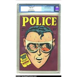 Police Comics #30 Mile High pedigree (Quality, 1944) CGC NM+ 9.6 Off-white to white pages. This stun