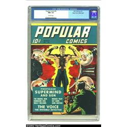 Popular Comics #61 Mile High pedigree (Dell, 1941) CGC NM+ 9.6 Off-white pages. Dell's first comic b