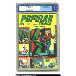 Popular Comics #94 Mile High pedigree (Dell, 1943) CGC NM+ 9.6 Off-white pages. Dell's first comic b