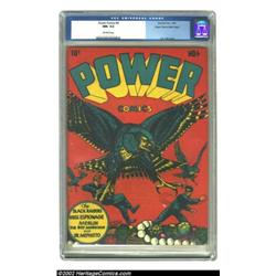 Power Comics #4 Mile High pedigree (Holyoke Publications, 1945) CGC NM- 9.2 Off-white pages. The Bla