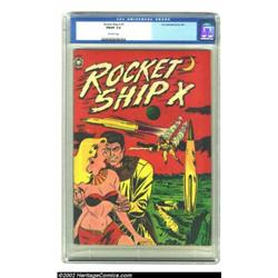 Rocket Ship X #1 (Fox, 1951) CGC FN/VF 7.0 Off-white pages. The coming of the atom age is heralded b