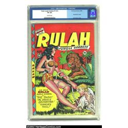 Rulah Jungle Goddess #17 (Fox Features Syndicate, 1948) CGC VF 8.0 Off-white pages. The first issue.