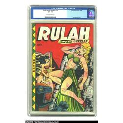 Rulah Jungle Goddess #19 (Fox Features Syndicate, 1948) CGC VF- 7.5 Cream to off-white pages. One of