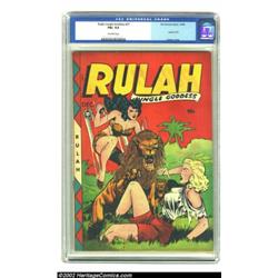 Rulah Jungle Goddess #21 (Fox Features Syndicate, 1948) CGC FN+ 6.5 Off-white pages. This incredible