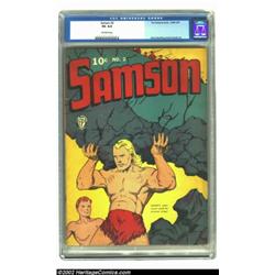 Samson #2 (Fox Features Syndicate, 1941) CGC VG 4.0 Off-white pages. Where would we have been withou