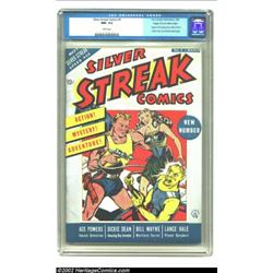 Silver Streak Comics #3 Mile High pedigree (Lev Gleason, 1940) CGC NM- 9.2 White pages. In this issu