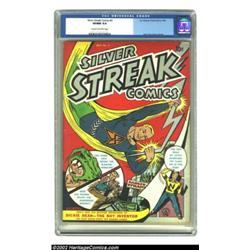 Silver Streak Comics #5 (Lev Gleason, 1940) CGC VF/NM 9.0 Cream to off-white pages. This awesome bon