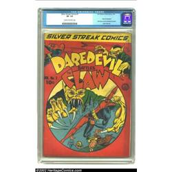 Silver Streak Comics #7 (Lev Gleason, 1941) CGC VF- 7.5 Cream to off-white pages. Highly prized by c