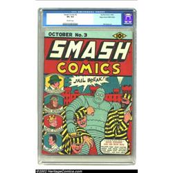 Smash Comics #3 Mile High pedigree (Quality, 1939) CGC VF+ 8.5 Off-white pages. In most cases findin