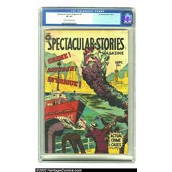Spectacular Stories Magazine #3 (Fox, 1950) CGC VF 8.0 Cream to off-white pages. This very difficult