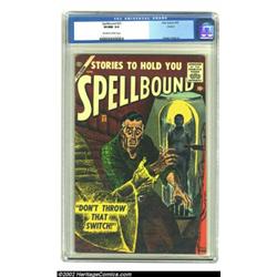 Spellbound #30 Circle 8 pedigree (Atlas, 1957) CGC VF/NM 9.0 Off-white to white pages. This cover sp