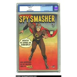 Spy Smasher #2 (Fawcett, 1941) CGC NM 9.4 Off-white pages. The title character had made his comic bo