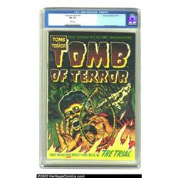 Tomb of Terror #10 (Harvey, 1953) CGC VF- 7.5 White pages. Bob Powell and Howard Nostrand provide ar