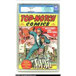 Top-Notch Comics #5 Mile High pedigree (MLJ, 1940) CGC NM- 9.2 White pages. As noted in The Overstre