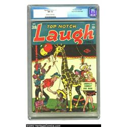 Top-Notch Comics #38 Mile High pedigree (MLJ, 1943) CGC NM- 9.2 Off-white to white pages. We're star