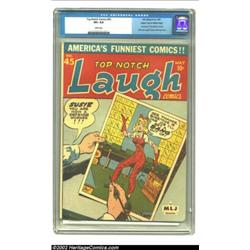 Top-Notch Comics #45 Mile High pedigree (MLJ, 1944) CGC VF+ 8.5 White pages. The last issue of one o