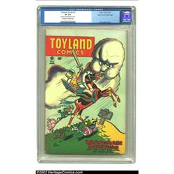 Toyland Comics #2 Mile High pedigree (Fiction House, 1947) CGC VF 8.0 Off-white to white pages. It's