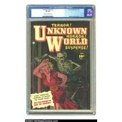 Unknown World #1 (Fawcett, 1952) CGC VF 8.0 Cream to off-white pages. Only one issue would bear this