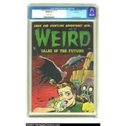Weird Tales of the Future #4 River City pedigree (Aragon, 1952) CGC VF/NM 9.0 Off-white pages. The o