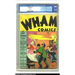 Wham Comics #1 Denver pedigree (Centaur, 1940) CGC NM 9.4 White pages. This Craig Carter cover featu