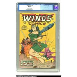 Wings Comics #90 (Fiction House, 1948) CGC NM 9.4 Off-white to white pages. Fiction House is well kn