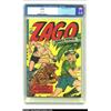 Image 1 : Zago #3 (Fox Features Syndicate, 1949) CGC VF 8.0 Off-white pages. A beautiful Kamen blonde flees a.