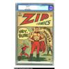 Image 1 : Zip Comics #40 (MLJ, 1943) CGC VF+ 8.5 Off-white to white pages.Red Rube had first appeared in the p