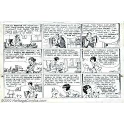 Nicholas Afonsky - Original Comic Strip Art for Little Annie Roonie Sunday dated 9/8/35 (King Featur