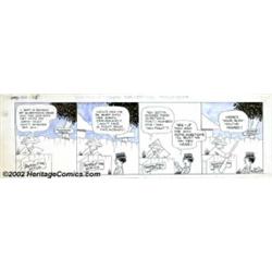Sals Bostwick - Original Comic Strip Art for One Round Teddy Daily dated 8/25/24 (1924). This large.