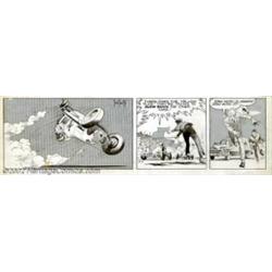 Frank Frazetta - Original Comic Strip Art for Johnny Comet Daily, dated 2/6/52 (McNaught Syndicate,.