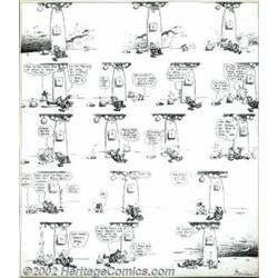 George Herriman - Original Comic Strip Art for Krazy Kat Sunday dated 11-19-16 (Hearst, 1916). Here.