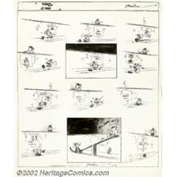 George Herriman - Original Comic Strip Art for Krazy Kat dated 2/19/33 (King Features Syndicate, 193