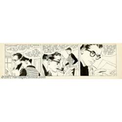 Alex Raymond - Original Comic Strip Art for Rip Kirby Daily dated 3/8/55 (King Features, 1955). Alex