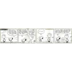 Charles Schultz - Original Comic Strip Art for Peanuts Daily dated 2/16/71 (United Features Syndicat