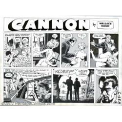Wally Wood - Original Comic Strip Art for Cannon (Wood and Richter, 1972). Wow, what a sexually viol