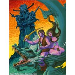 Herb Arnold - Original Painting for Hot Stuf' #3, "Elfen Flight" (Sal Quartuccio, 1976). Herb Arnold