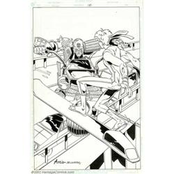 Tom Artis and Sam DeLaRosa - Original Cover Art for Judge Dredd #50 (Fleetway, 1990). Judge Dredd, t