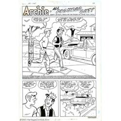 Dan DeCarlo Jr. and Rudy Lapick - Original Art for Archie #351, Complete 5-page Story, "All Figured.