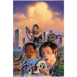 Gary Erskine and Joel F. Naprstek - Original Cover Art for Terminator 2: Judgement Day Nuclear Twili