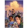 Image 1 : Gary Erskine and Joel F. Naprstek - Original Cover Art for Terminator 2: Judgement Day Nuclear Twili