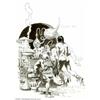 Image 1 : Frank Frazetta - Original art for Mastermind of Mars (Doubleday, 1974). Offering a rare look inside.