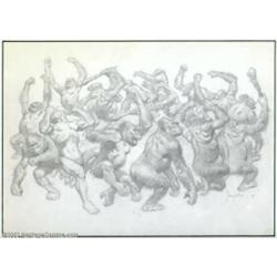 Frank Frazetta - Original Illustration (1992). Created in the early 1990s for a proposed Tarzan proj
