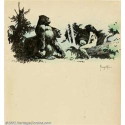 Frank Frazetta - Original Illustration (undated). A beautiful piece from the hand of a master, this.